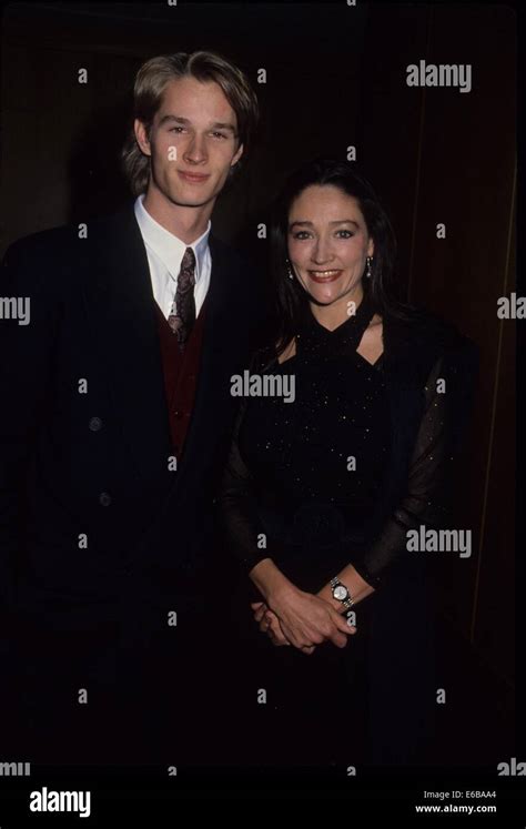Olivia Hussey With Son Alexander Gunther Martin 1992 Credit Image