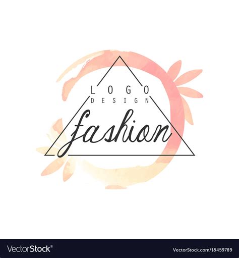 fashion logo design badge  clothes boutique vector image