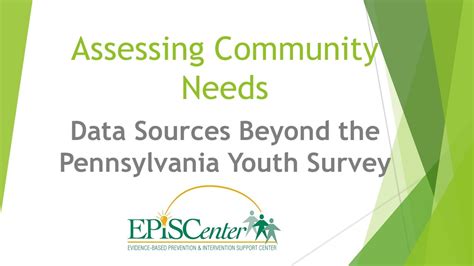 assessing community needs data sources beyond the pays youtube