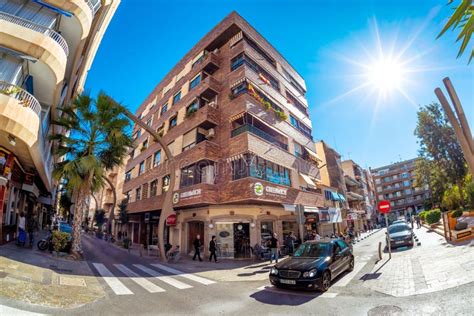 torrevieja spain november   downtown traffic crossing editorial stock image image