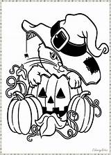 Halloween Coloring Pages Kids Printable Color Pumpkin Funny sketch template