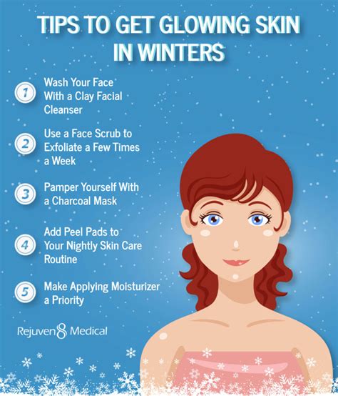 tips to get glowing skin in winters [infographic]