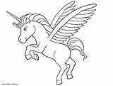 Alicorn Coloring Pages Printable Wings Kids Color Adults Print sketch template
