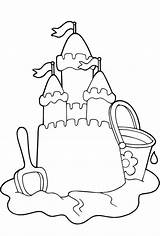 Coloring Pages Sandcastle Sand Castle Printable Kids Sandbox Preschool Template Beach Summer Color Fun Crafts Sheets Yahoo Search Getcolorings Online sketch template