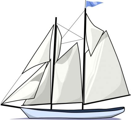 boat sail sideways clip art clipart    freeimages
