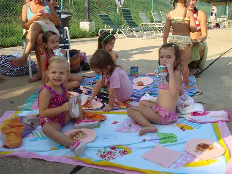 Ella Kate And Amelia Anna Claire S 4th Birthday Pool Party