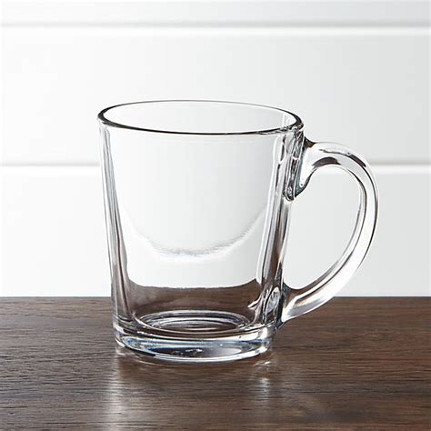 Tempo Clear Glass Coffee Mug Crate And Barrel
