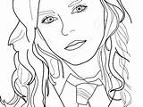 Hermione Coloring Pages Granger Grangers Name Template Getdrawings sketch template