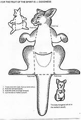 Kangaroo Puppet Prek sketch template