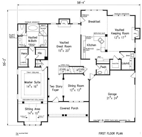 summerfield home plans  house plans  frank betz associates country style house plans