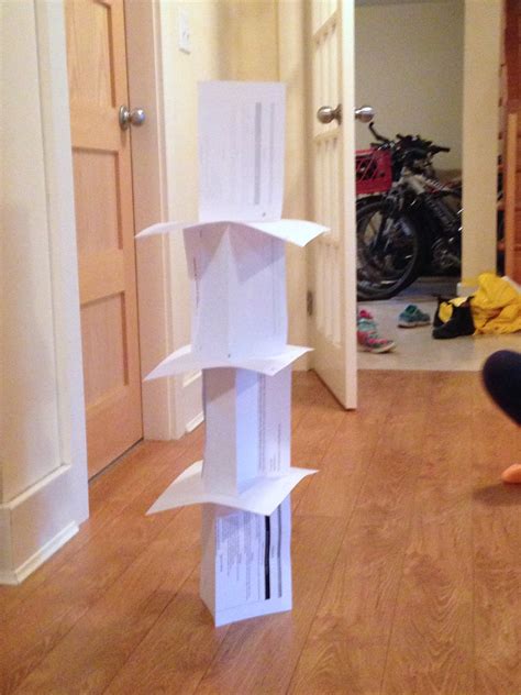paper tower challenge ingridscienceca