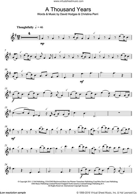 printable alto saxophone sheet
