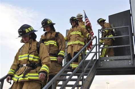 ces firefighters pay tribute   firefighters joint base