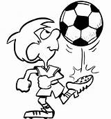 Soccer Coloring Boy Pages Football Clipart Printable Cartoon Play Colouring Drawing Sports Player Ball Clipartbest Gif Newlin Drawn Tim sketch template