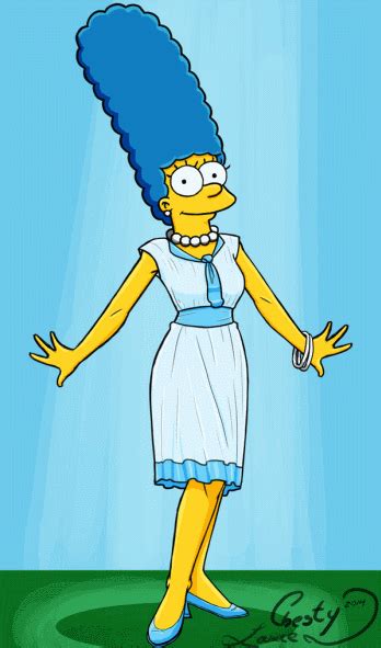 marge simpson the simpsons dress on dress off animated