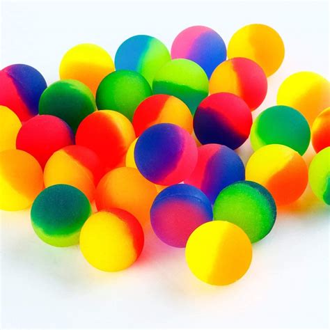 pieces jet bouncy balls mm bounce ball mixed colour party bag filler neon bright ball