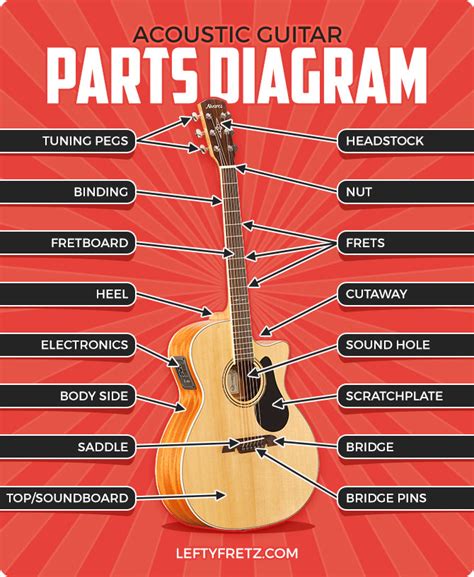 parts   guitar acoustic  electrical diagrams