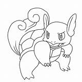 Wartortle Squirtle sketch template