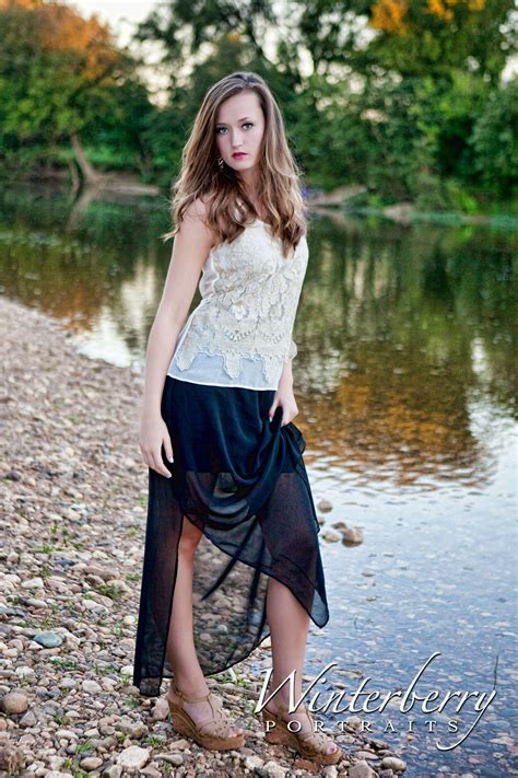 Senior Portraits By The River A Peaceful Capture With Cassidy