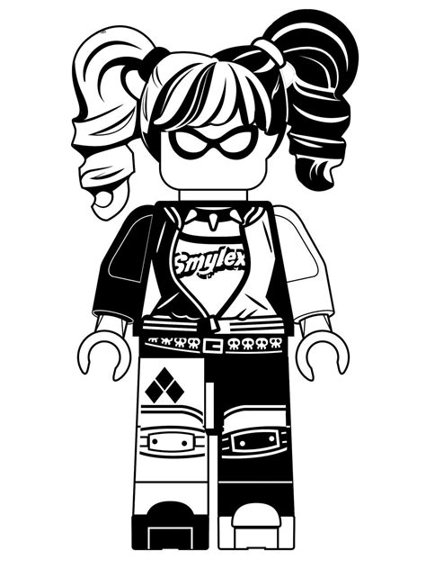 harley quinn lego coloring pages coloring pages