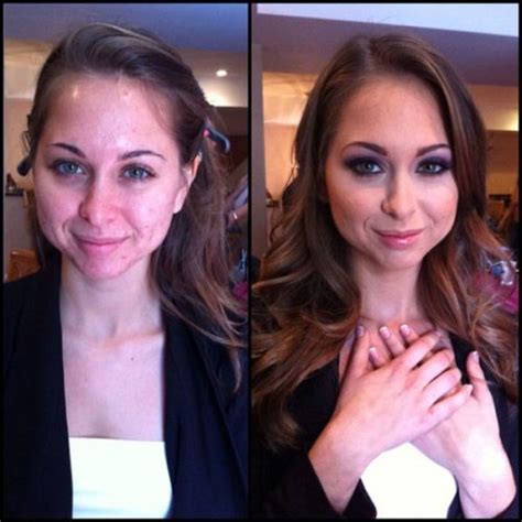 porn stars with and without makeup makes a slight difference 69 photos