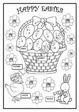 Easter Colouring Worksheet Worksheets Vocabulary Esl Preview Traditions Holidays Eslprintables sketch template