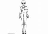 Yandere Simulator Coloring Pages Chan Info Kids Printable Print sketch template