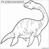Ichthyosaurus Plesiosaurus Stain Washable sketch template