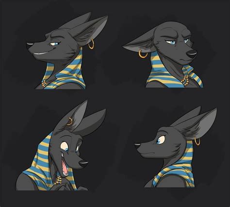 Commission Lady Anubiss Expression Sheet By Temiree On Deviantart