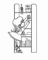 Bookshelf sketch template