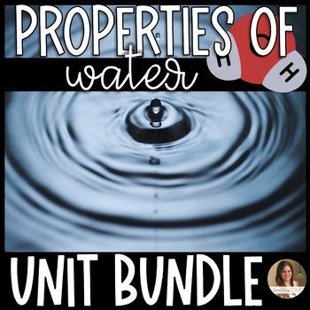 properties  water mini bundle  secondary sparks tpt