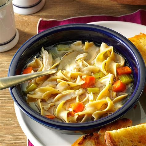 cold day chicken noodle soup recipe taste  home