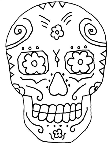 day   dead coloring pages getcoloringpagescom