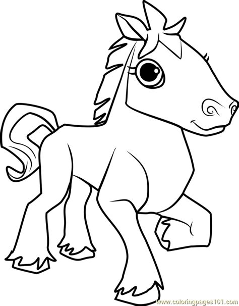 horse animal jam coloring page  animal jam coloring pages