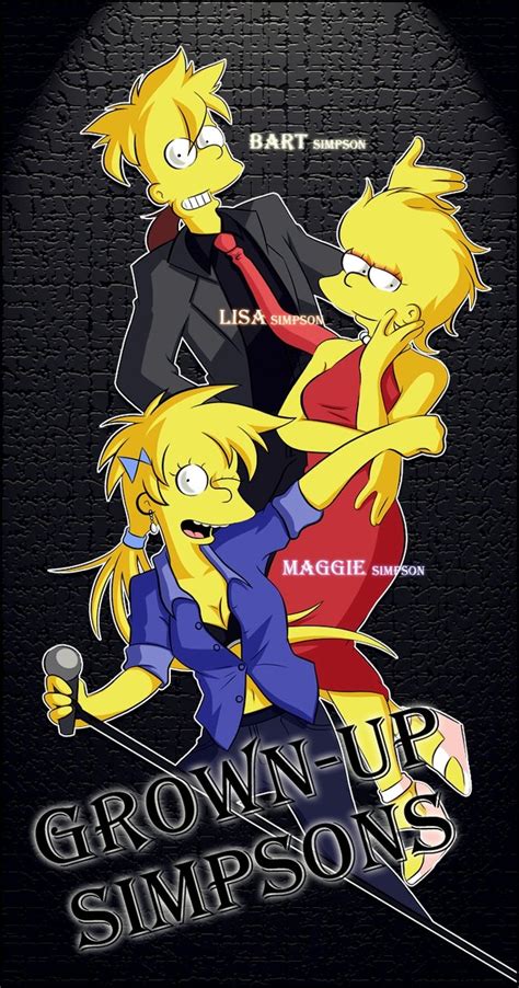 Grown Up Simpsons Bart Lisa Maggie By Matsuri1128 On