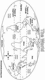 Equator Geography Tropics Enchantedlearning Skills Continents Physical Latitude 5th Longitude Mapamundi Geografia Ciencias Mappe Printout Geografía Mundi Preescolar Capricorn Enseñar sketch template