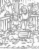 Nativity Coloring Pages Printable Kids Cartoon sketch template