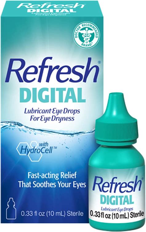 Refresh Digital Lubricant Eye Drops 0 33 Fl Oz Pack Of 1