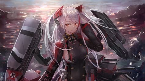 prinz eugen with long hair hd azur lane wallpapers hd wallpapers id