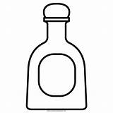 Tequila Botella Botellas Bottle Ultracoloringpages Ketchup sketch template