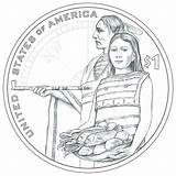 Coloring Pages Sacagawea Getcolorings Color Printable sketch template
