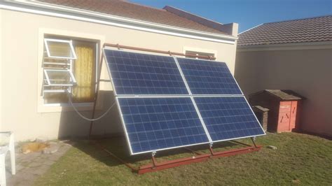 experimental diy ups  grid portable solar system installed   tight budget member