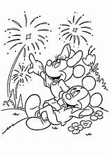 Coloring Pages 4th July Mickey Fireworks Minnie Year Mouse Printable Kids Drawing Firework Disneyland Print Colouring Sheets Bestcoloringpagesforkids Disney Color sketch template