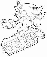 Coloring Pages Sonic Dark Shadow Hedgehog Library Clipart Car sketch template