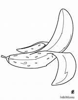 Banana Coloring Pages Fruit Pear Print Color Comida Printable sketch template