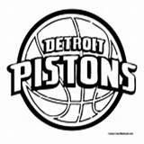 Coloring Pages Pistons Detroit Nba Basketball Rockets Houston Colormegood Sports sketch template