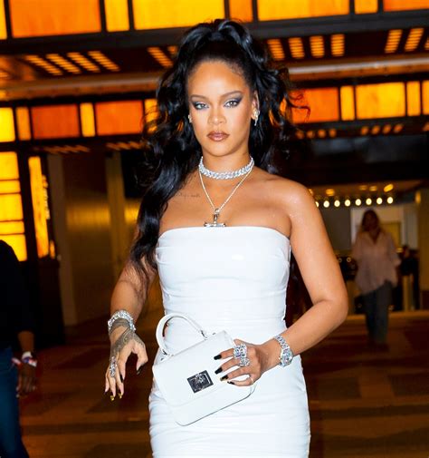 Rihanna Sexy White Dress