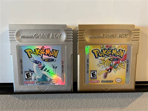 pokemon silver  gold versions bundle large replica gameboy