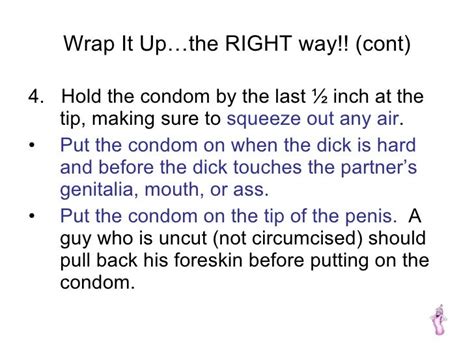 12 steps to condom use