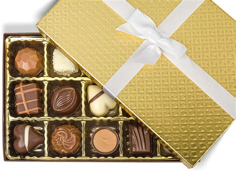 chocolate gift box assorted fine chocolates  truffles beautiful  delicious treat party